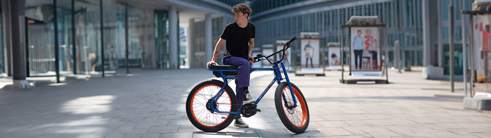 Men's E-bike Ruff Cycles Biggie Bosch Performance Line CX Future Sand