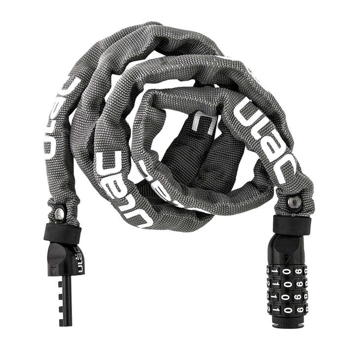 Ulac 52nd Street Steel Chain Lock Combo Grey