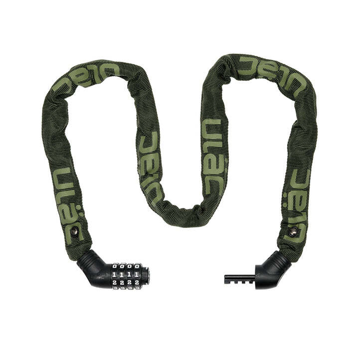 Ulac Street Fighter Steel Chain Lock Combo Midnight Green