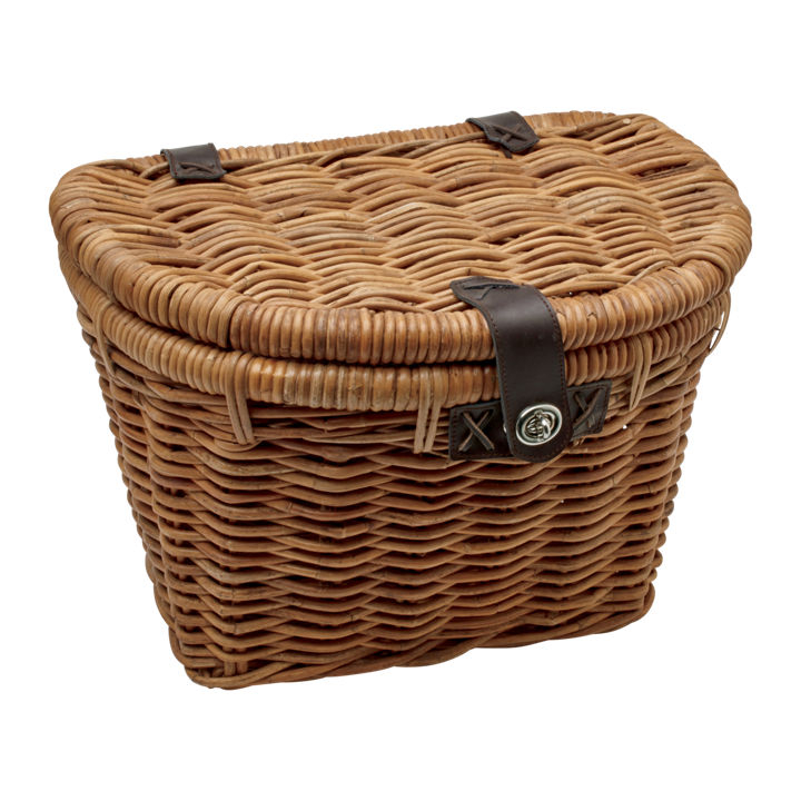 Electra Rattan Basket w/Lid Natural