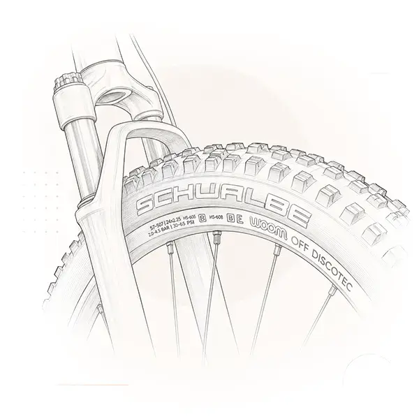 Grippy, tubeless-ready tires