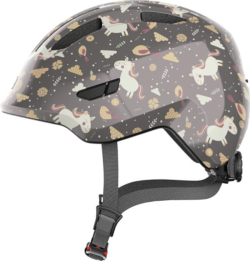 ABUS Smiley 3 LED Kids Helmet grey horse (Size М)