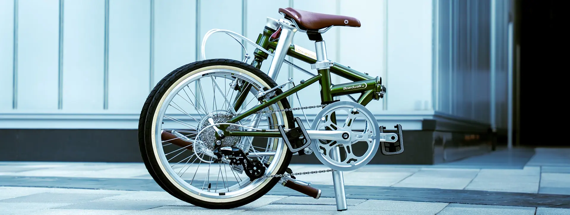 Folding bike Dahon Boardwalk D10 20'' Oliver green