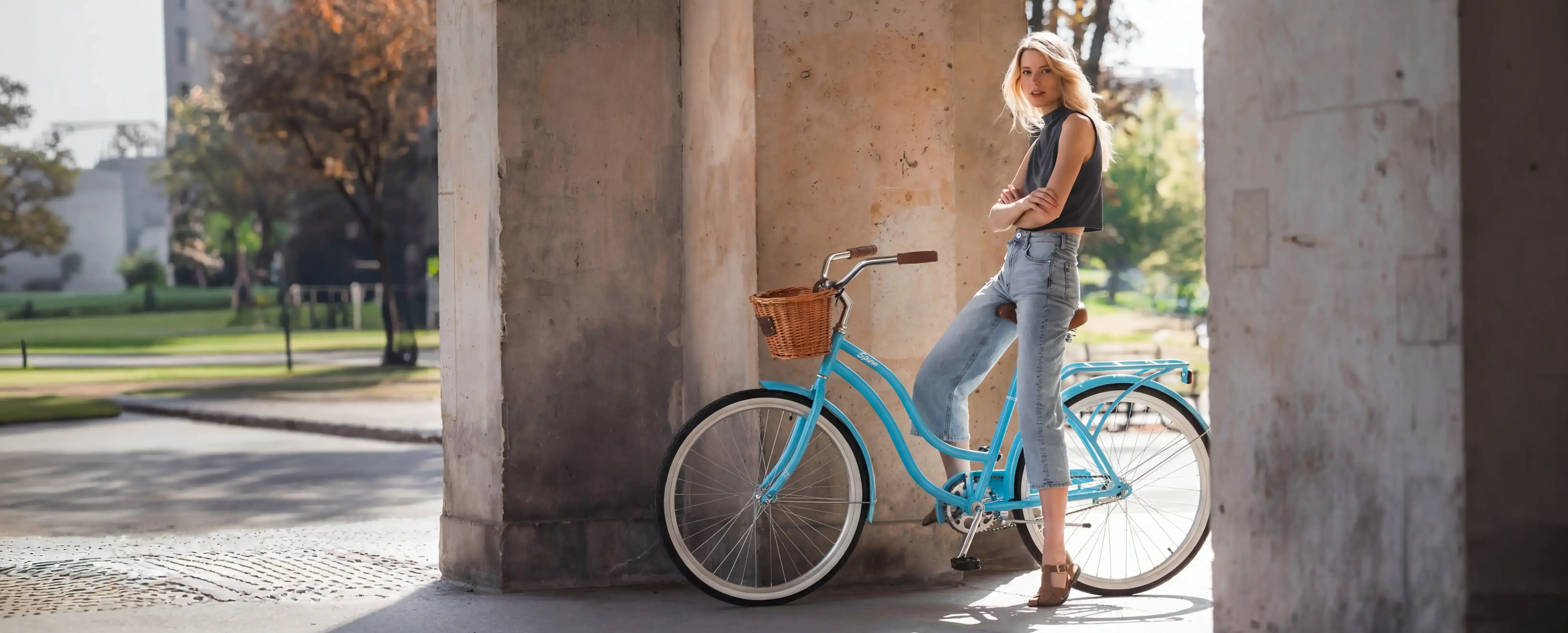 Bike Spinn Charm 1-speed Pastel Blue
