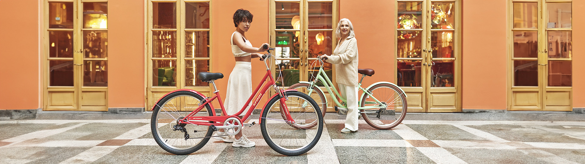 Bike Spinn Uptown Ladies Red Curry