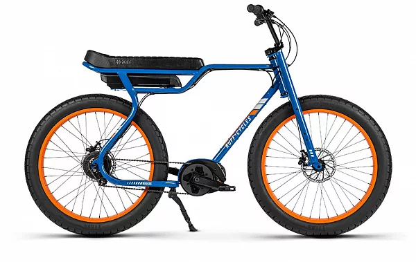 Men's E-bike Ruff Cycles Biggie Bosch Active Line Paposo Blue