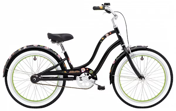 Bike Electra Sugar Skulls 1 Black 20"