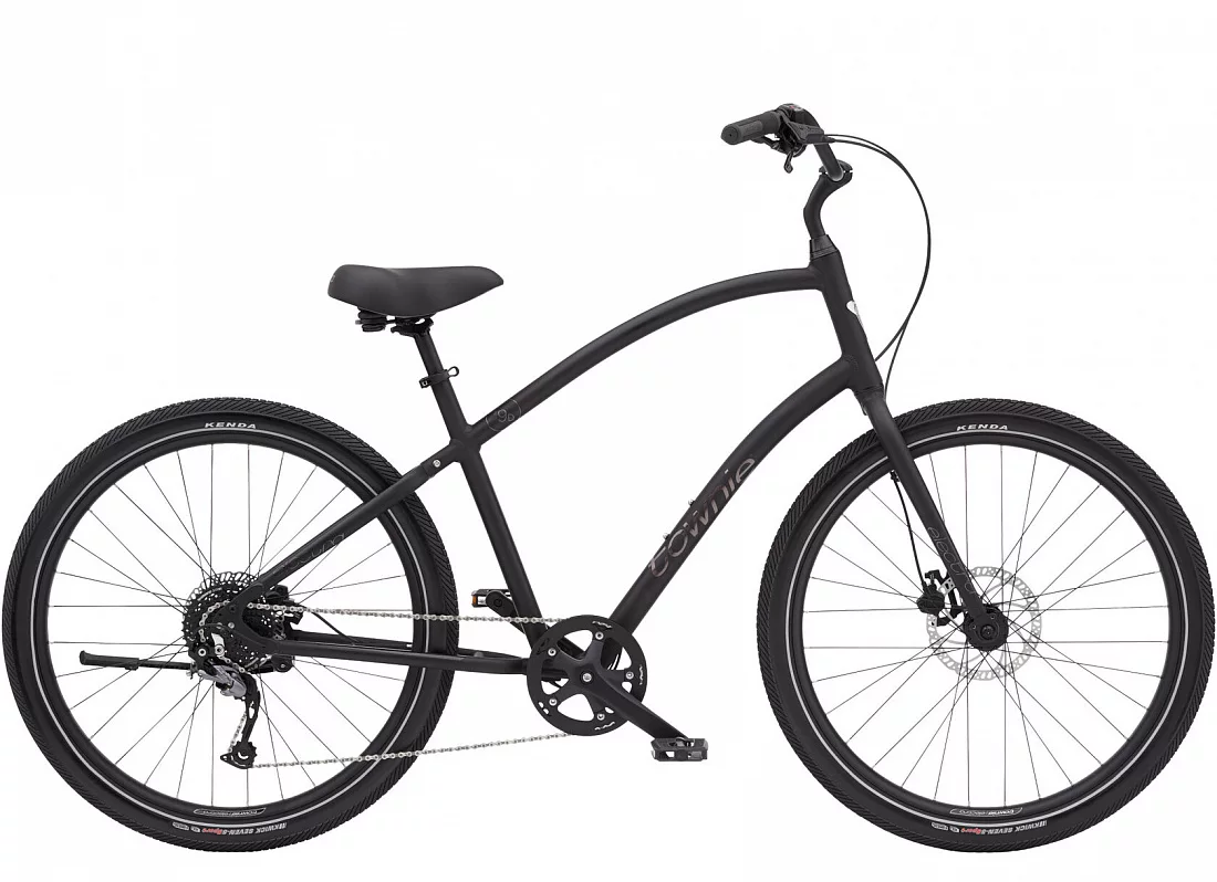 Men's Bike Electra Townie Path 9D Step Over Matte Black
