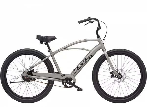Men's E-bike Electra Cruiser GO! Step Over Matte Titanium